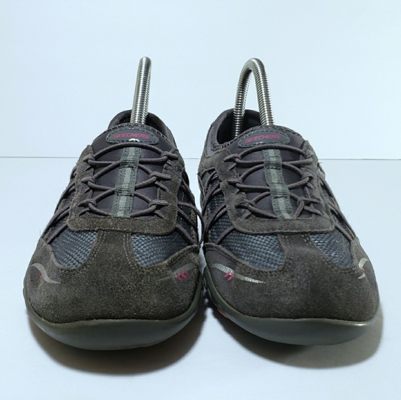 Skechers Leather Slipon Sneakers Walking Shoes - Picture 2 of 6